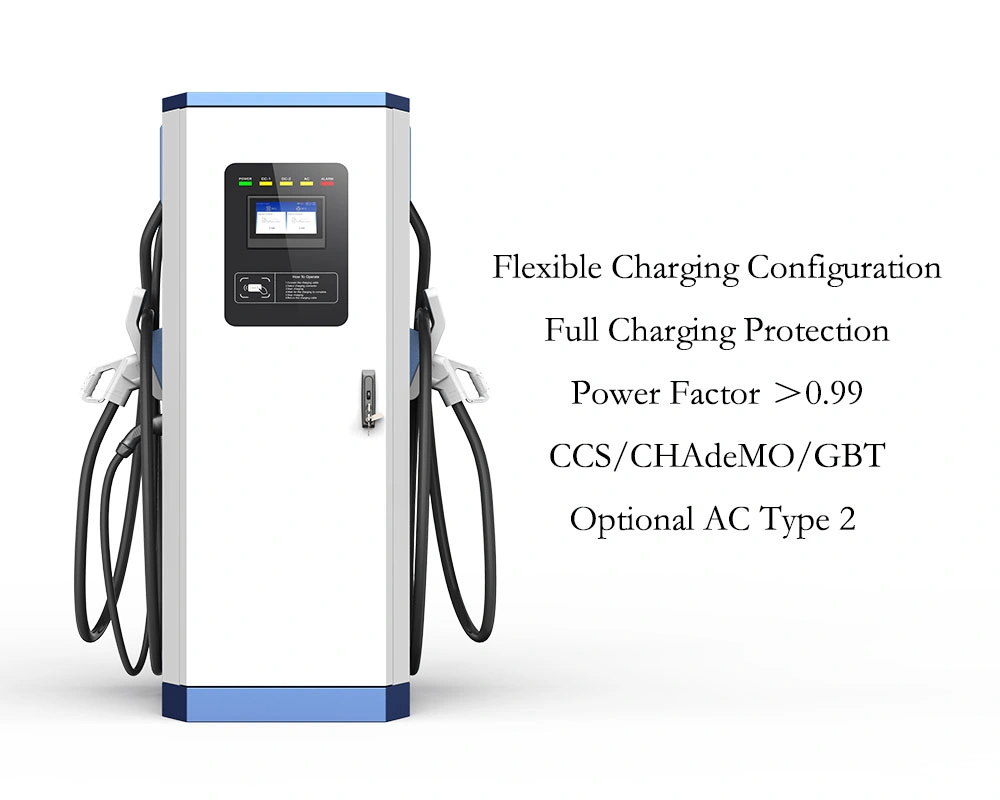 DC Fast EV Charger for Electric Buses and Trucks 150 180kw CCS2 Chademo Plug IP55
